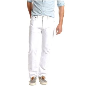 White Levi 501 Jeans